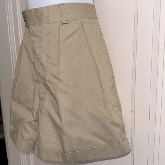 Vintage 80s Hunters Run khaki pleat front women’s shorts - Picture 3 of 8